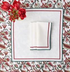 Mrs. Alice Napkins|Liberty Candy Cane Napkins (Set Of 4)