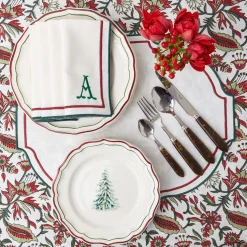 Mrs. Alice Napkins|Liberty Candy Cane Napkins (Set Of 4)