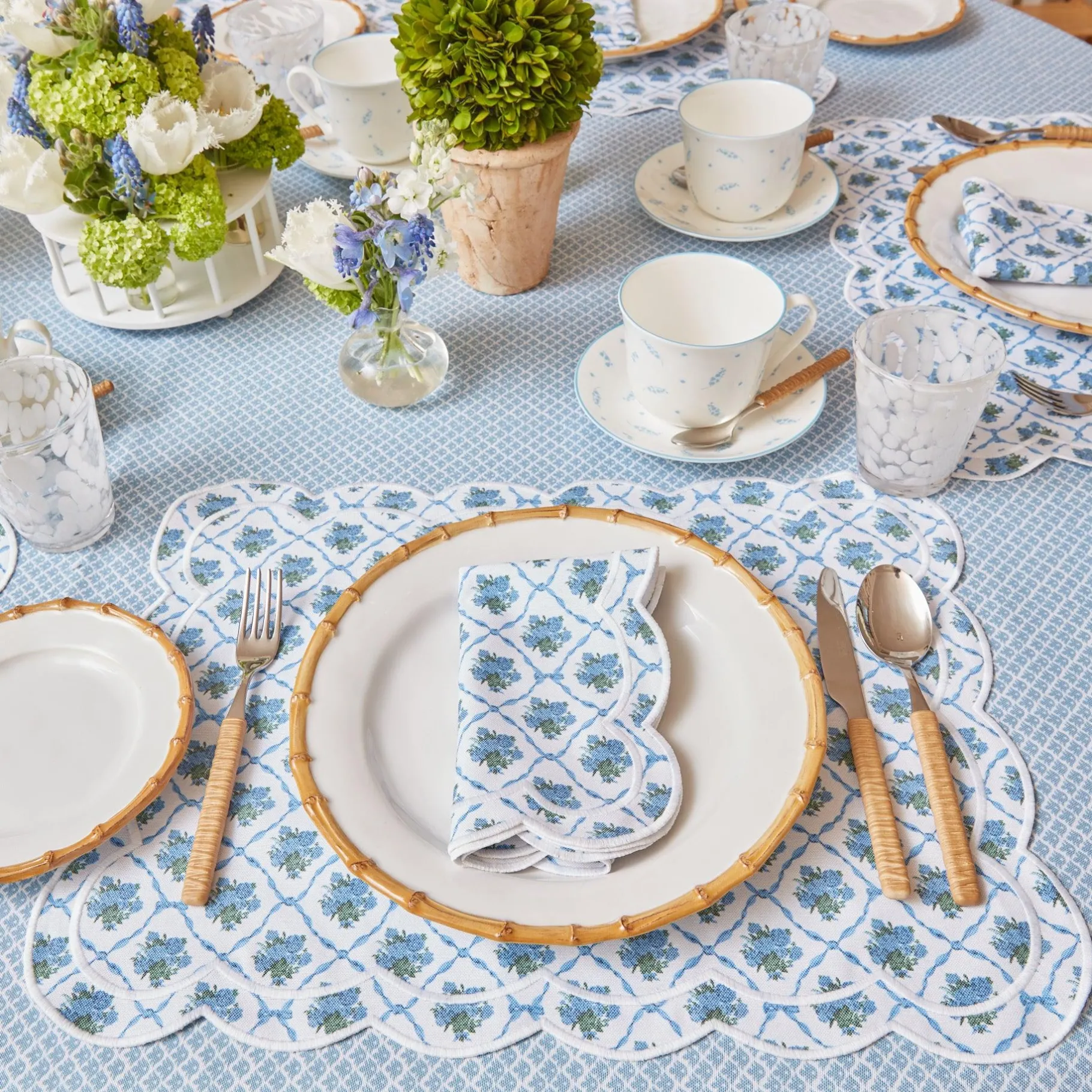 Mrs. Alice Cutlery Sets|Light Brown Rattan Effect Cutlery (4Pcs)