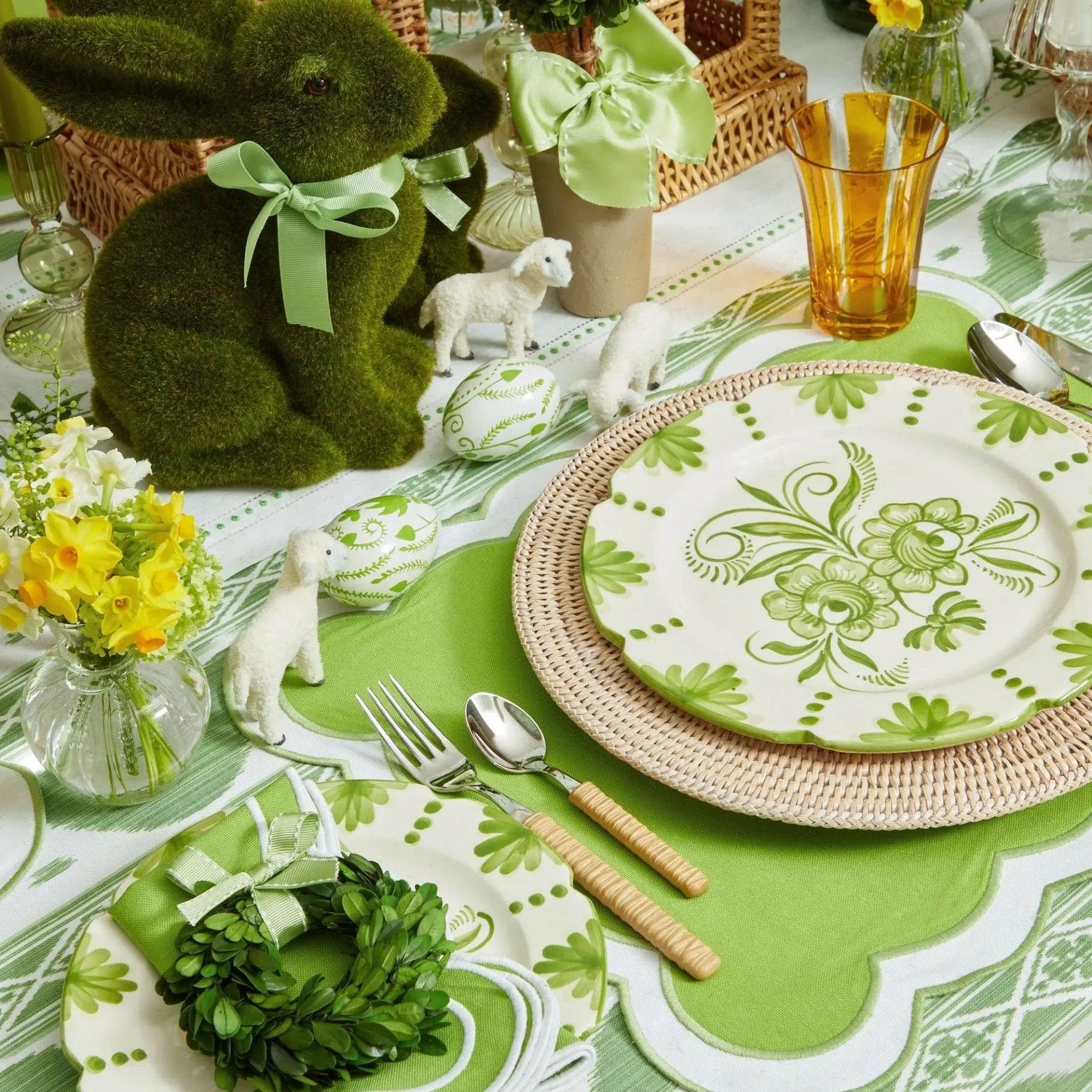 Mrs. Alice Cutlery Sets|Light Brown Rattan Effect Cutlery (4Pcs)