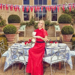 Mrs. Alice Tablecloths|Lilibet Toile Tablecloth