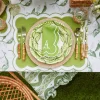 Mrs. Alice Crockery Sets|Lily Of The Valley Dinner & Starter Plates (Set Of 4)