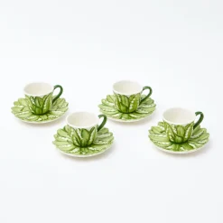 Mrs. Alice Teaware|Lily Of The Valley Espresso Cup & Saucer