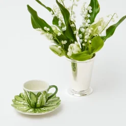 Mrs. Alice Teaware|Lily Of The Valley Espresso Cup & Saucer