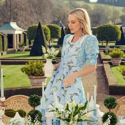 Mrs. Alice Aprons & Robes|Lily Of The Valley Frilled Apron