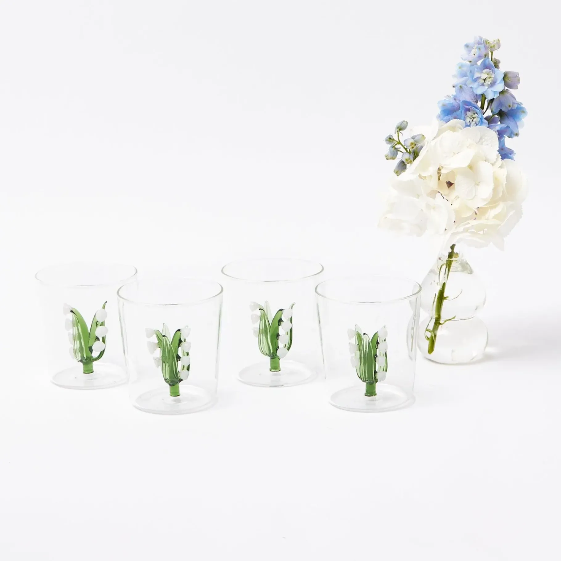Mrs. Alice Glasses|Lily Of The Valley Glasses (Set Of 4)
