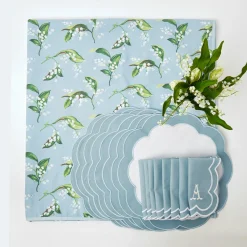 Mrs. Alice Table Linen Sets|Lily Of The Valley Linen Set