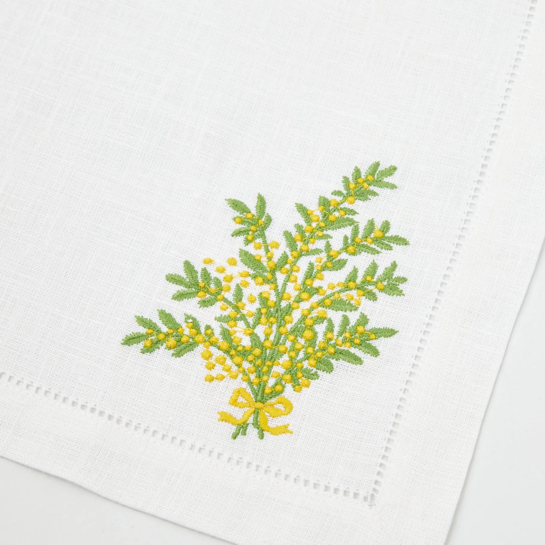 Mrs. Alice Napkins|Mimosa White Linen Napkins (Set Of 4)