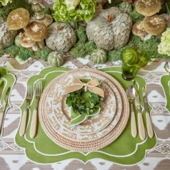 Mrs. Alice Glasses|Moss Green Tulip Glasses (Set Of 4)