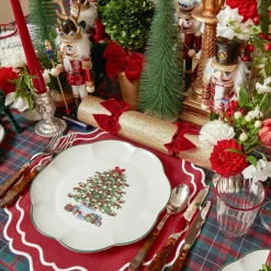 Mrs. Alice Dinner Plates|Christmas Tree Dinner Plate (Set Of 4)