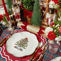 Mrs. Alice Dinner Plates|Christmas Tree Dinner Plate