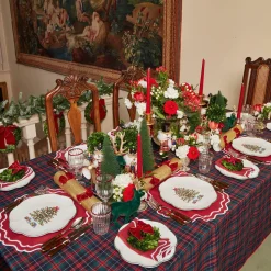 Mrs. Alice Crockery Sets|Christmas Tree Dinner Plate (Set Of 4)