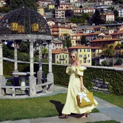 Mrs. Alice Rattan Tableware|Rattan Tote Bag (White Bow)