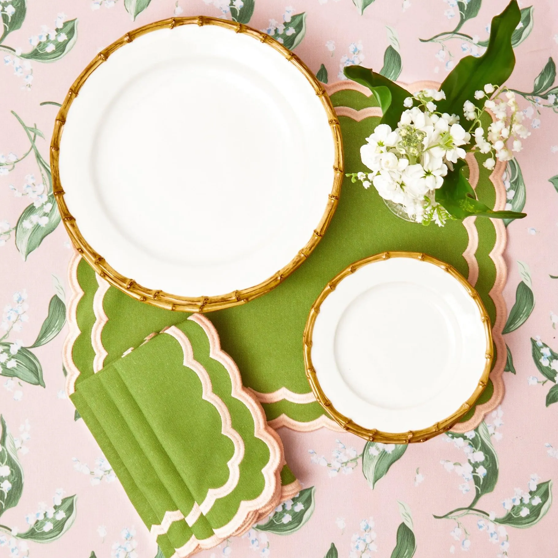 Mrs. Alice Crockery Sets|Nancy Bamboo Dinner & Starter Plates (Set Of 8)