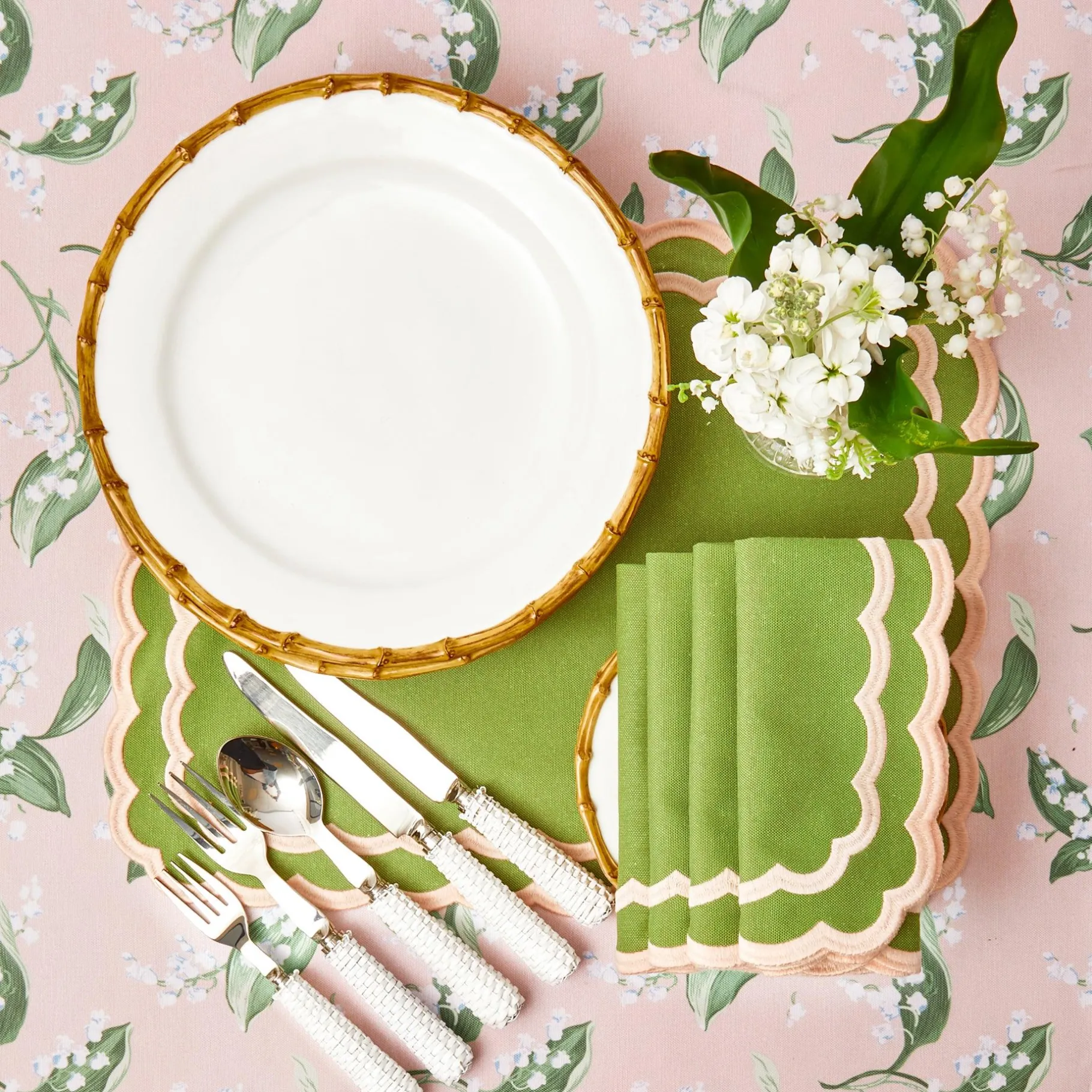 Mrs. Alice Crockery Sets|Nancy Bamboo Dinner Plate (Set Of 4)