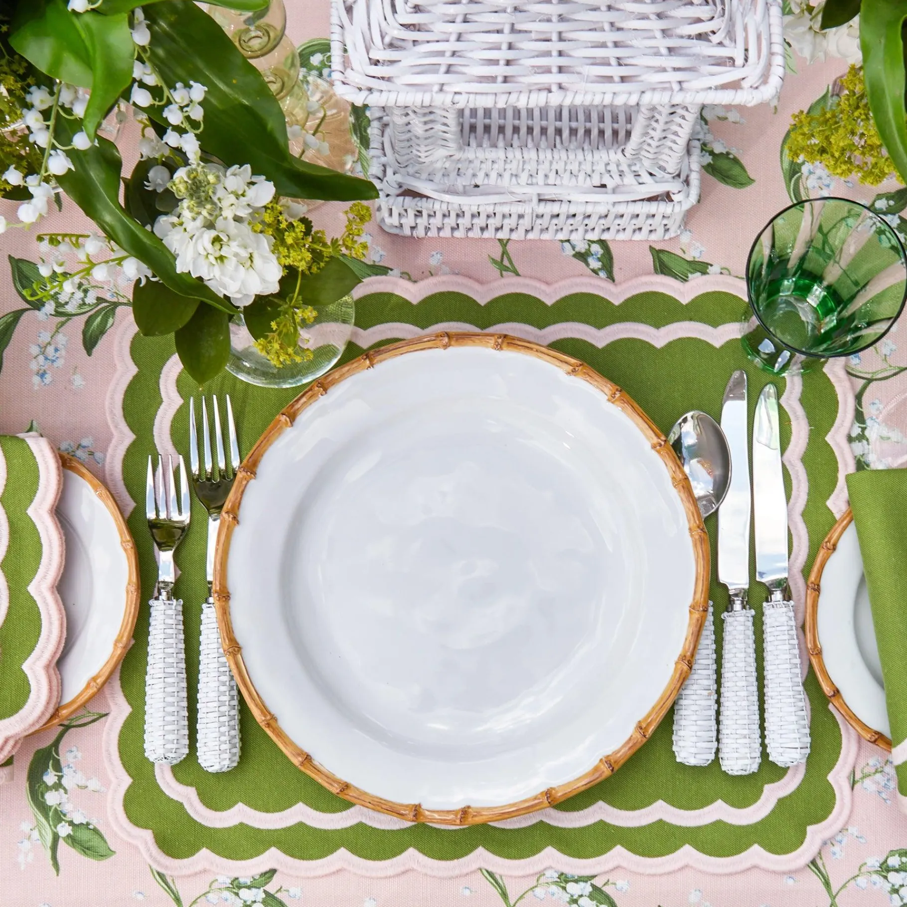 Mrs. Alice Bamboo Crockery|Nancy Bamboo Dinner Plate (Set Of 4)