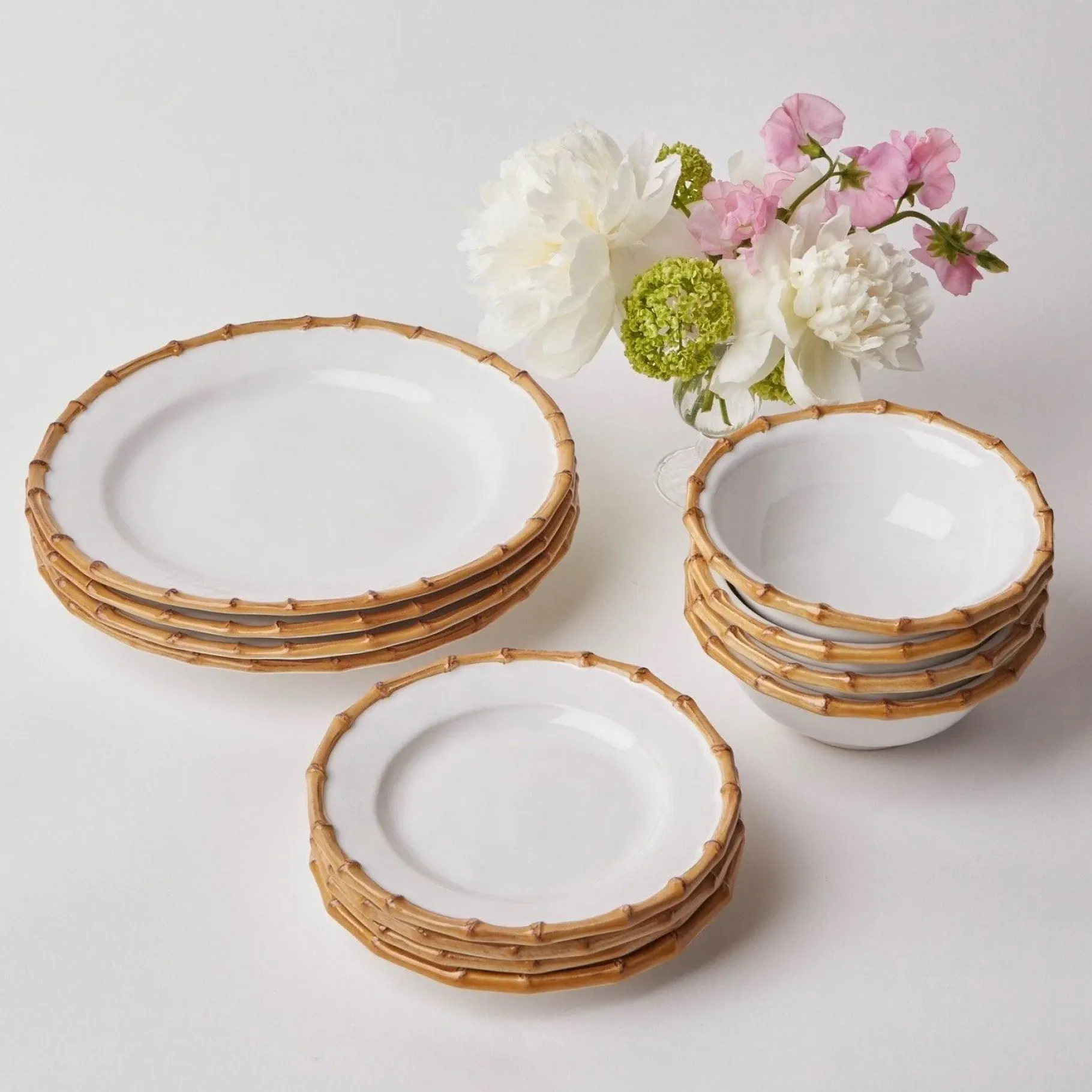 Mrs. Alice Bamboo Crockery|Nancy Bamboo Dinner Plate (Set Of 4)