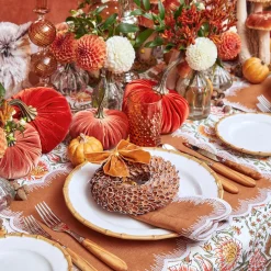 Mrs. Alice Bamboo Crockery|Nancy Bamboo Dinner Plate (Set Of 4)