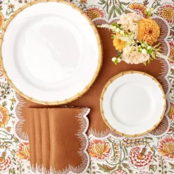 Mrs. Alice Bamboo Crockery|Nancy Bamboo Dinner Plate (Set Of 4)