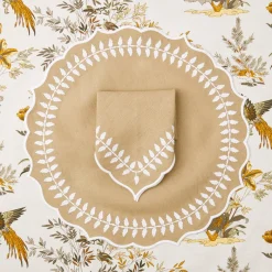 Mrs. Alice Placemats|Natural Laurel Placemats (Set Of 4)