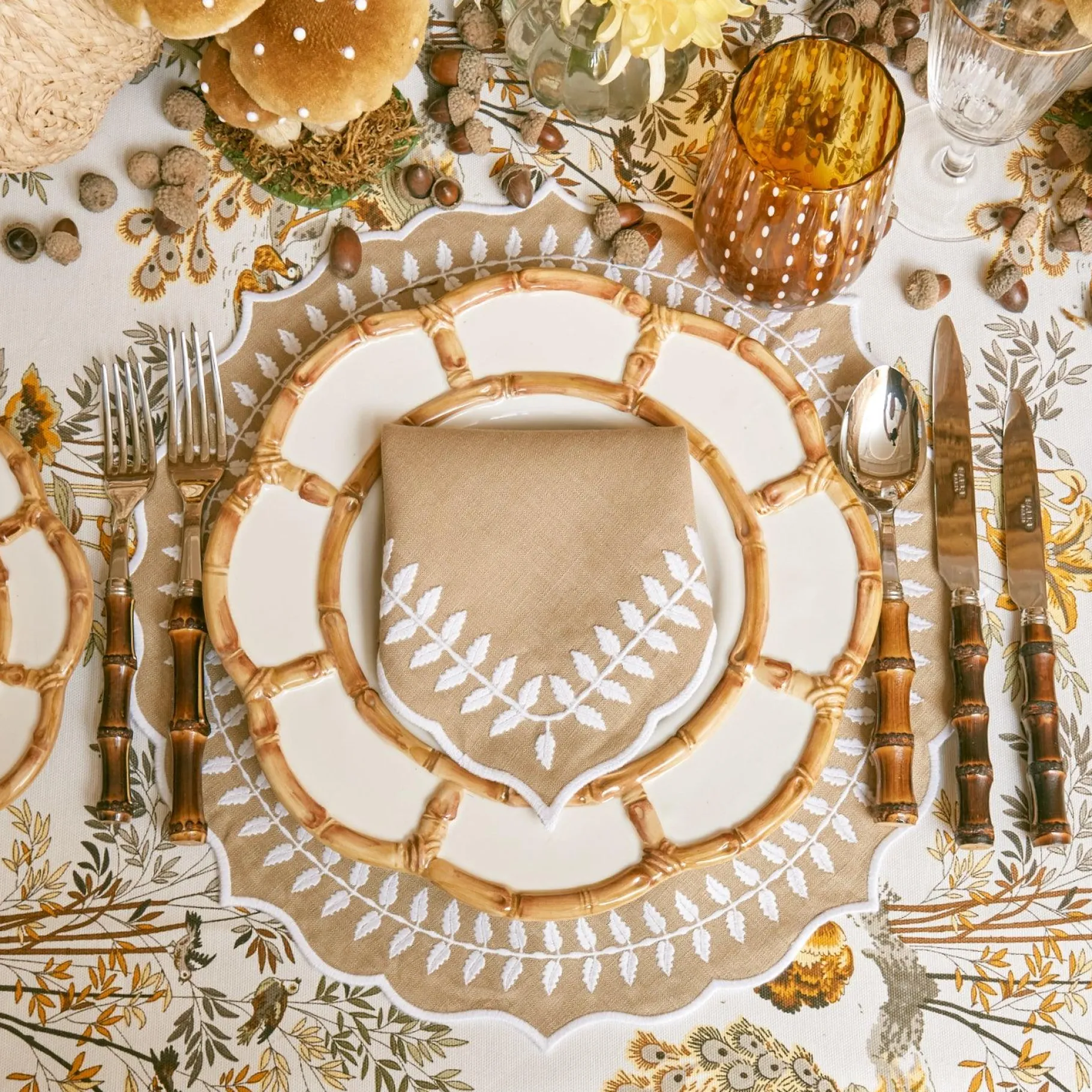 Mrs. Alice Placemats|Natural Laurel Placemats (Set Of 4)