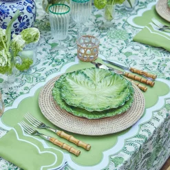 Mrs. Alice Placemats|Natural Rattan Charger Plates (Set Of 4)