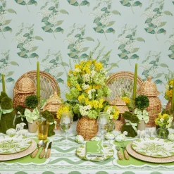 Mrs. Alice Rattan Tableware|Natural Rattan Decoration Set