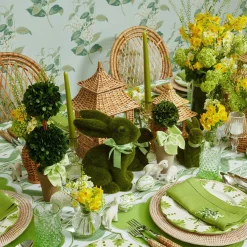 Mrs. Alice Rattan Tableware|Natural Rattan Decoration Set