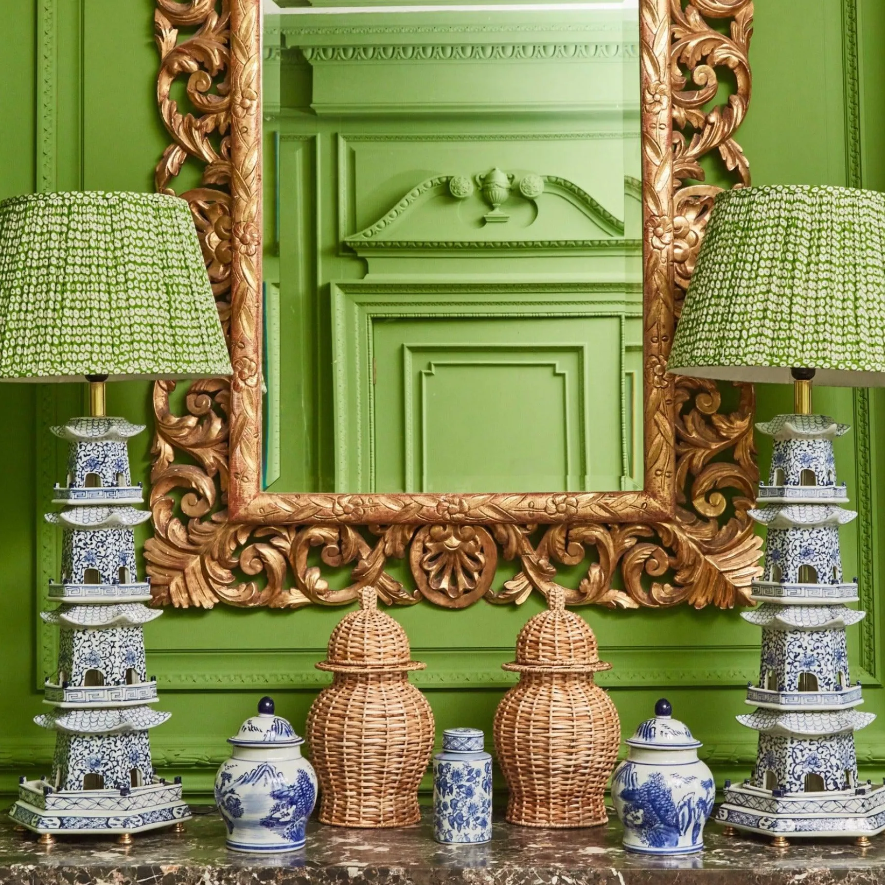 Mrs. Alice Rattan Tableware|Natural Rattan Ginger Jar