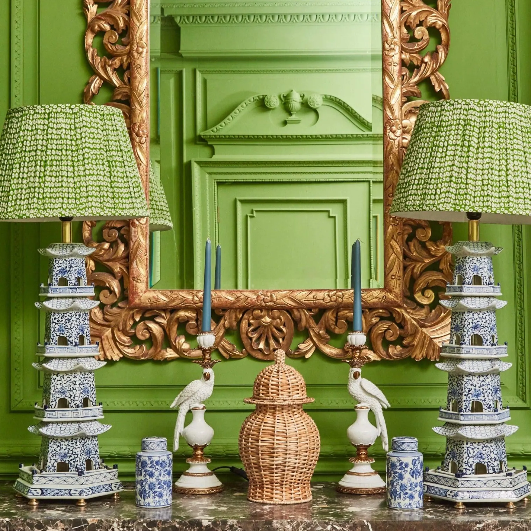 Mrs. Alice Rattan Tableware|Natural Rattan Ginger Jar