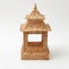 Mrs. Alice Rattan Tableware|Natural Rattan Pagoda Lantern