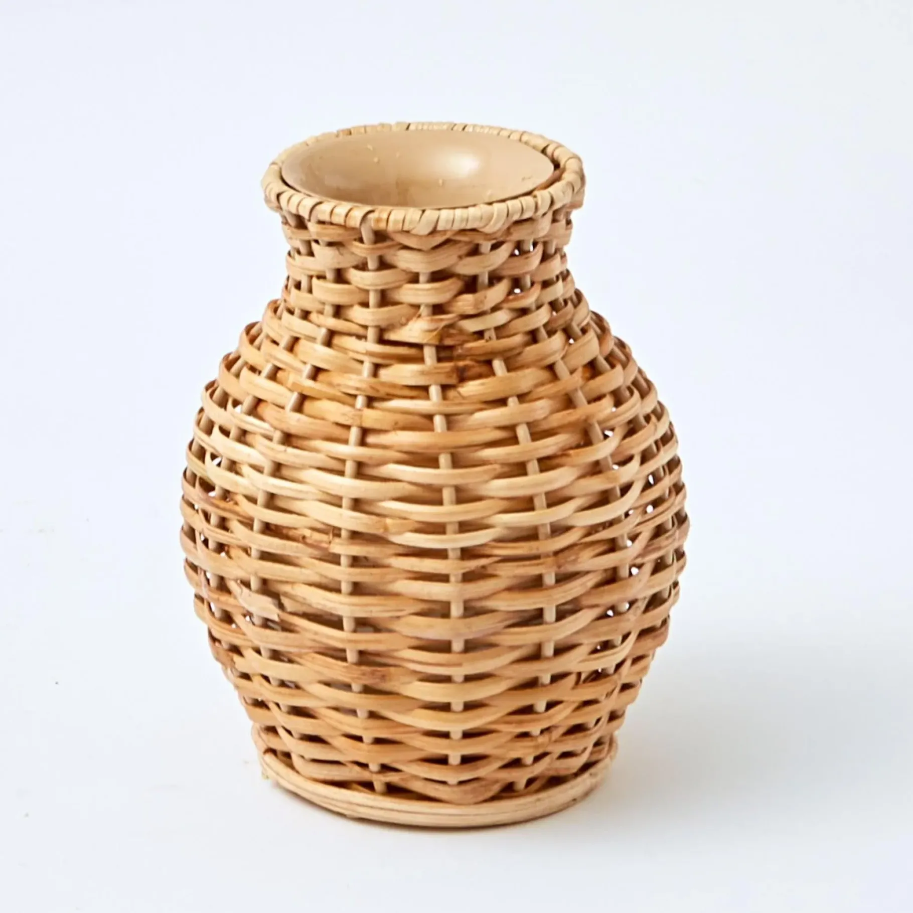 Mrs. Alice Rattan Tableware|Natural Rattan Vase (Set Of 3)