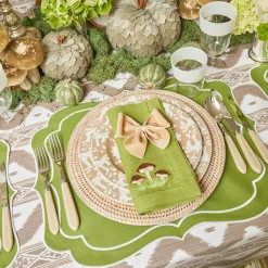 Mrs. Alice Napkin Rings, Bows & Wreaths|Oat Velvet Napkin Bows (Set Of 4)