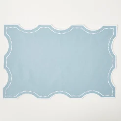 Mrs. Alice Placemats|Octavia Blue Tray Liner