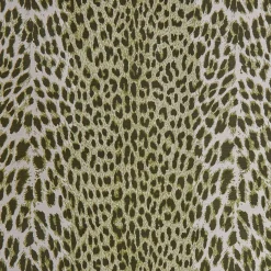 Mrs. Alice Serena Fresson Fabrics|Olive Green Leopard Fabric