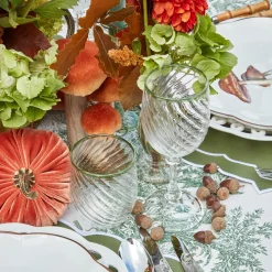 Mrs. Alice Glassware Sets|Olive Rim Swirl Glassware Set