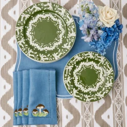 Mrs. Alice Crockery Sets|Olive Valencia Starter Plate (Set Of 4)