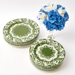Mrs. Alice Crockery Sets|Olive Valencia Starter Plate (Set Of 4)