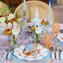 Mrs. Alice Glasses|Orange Swirl Outdoor Glasses (Set Of 6)