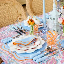 Mrs. Alice Glasses|Orange Swirl Outdoor Glasses (Set Of 6)