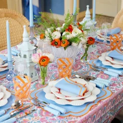 Mrs. Alice Glasses|Orange Swirl Outdoor Glasses (Set Of 6)