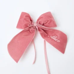 Mrs. Alice Napkin Rings, Bows & Wreaths|Personalised Dusty Pink Napkin Bow
