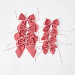 Mrs. Alice Napkin Rings, Bows & Wreaths|Personalised Dusty Pink Napkin Bow