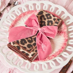 Mrs. Alice Napkin Rings, Bows & Wreaths|Personalised Dusty Pink Napkin Bow