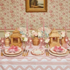 Mrs. Alice Napkin Rings, Bows & Wreaths|Personalised Dusty Pink Napkin Bow