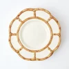 Mrs. Alice Bamboo Crockery|Petal Bamboo Ceramic Dinner Plate