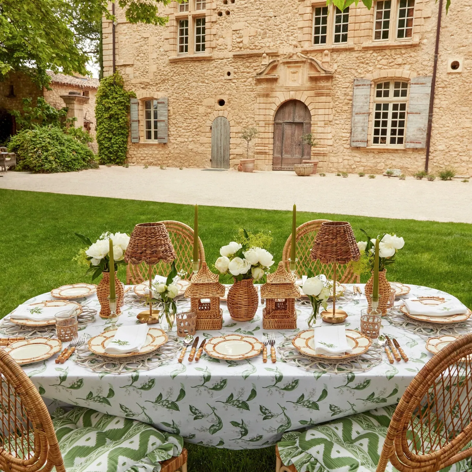 Mrs. Alice Dinner Plates|Petal Bamboo Ceramic Dinner Plate (Set Of 4)