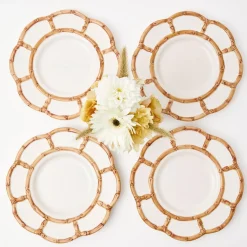Mrs. Alice Crockery Sets|Petal Bamboo Starter Plate (Set Of 4)