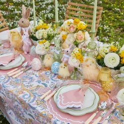 Mrs. Alice Candlescapes|Pink & Green Camille Candle Set (Green Candles)