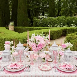 Mrs. Alice Table Linen Sets|Pink Bamboo & Amelie Linen Set